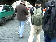 Long haired brunette walks sha disel in public in hd movie