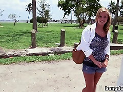 Blonde with big natural tits gets creampie...