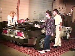Candie Evans, Erica Boyer, Sharon Mitchell in classic handjobs while driving car scene