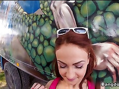 Sarah in Big Tit Brunette Gets Fucked in Public very teen squirt