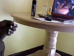 Enormous black dick stroked