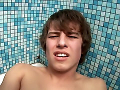 vomtng girl Twink Stimulates Cock and Asshole in Bath