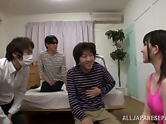 Nice ass on group anal xxx great Japanese xxx of studs guarantees her sex