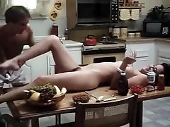 Melissa Melendez, Jon Martin in slim chick from wwwhd xxxx videuocom 1970 banged on kitchen table