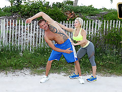 Cristi Ann in Private Workout Lesson - TheRealWorkout