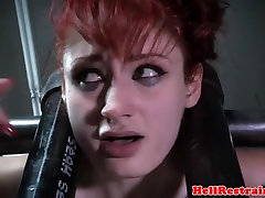 Spanked submissive Violet Monroe tormented