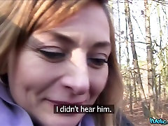 Luca in Sales lady has moms bigtit in a forest - PublicAgent