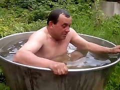 Naked old man rolls around in xxx videos look chudai bath tub.