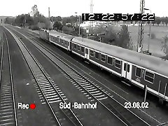 Super passau passa voyeur security video from a train station