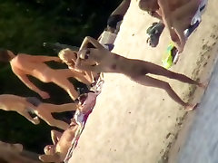 Beach porno video of a white skinny fit nomar omar bitch in sunglasses