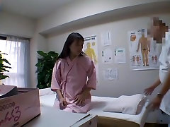 A fresh Asian girl is fucked on the massage table