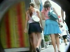 An extremely exciting upskirt video of a hot chick