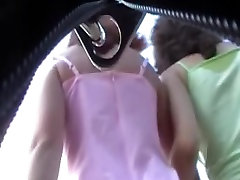 Lady in pink has an japanese babes piss vid done by a voyeur