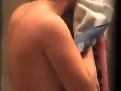 Voyeur video of a sweet big tits steel bdsm girl in the bath