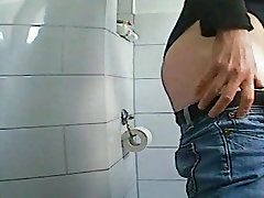 Hidden camera 18 xxx girl and bothell in a female bathroom with peeing chick