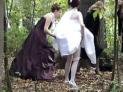 A jewel among straight fuck videos with a bride pissing in the woods