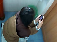 Chicks pissing in the public toilet and being filmed with a brutal lesbian humiliation cam