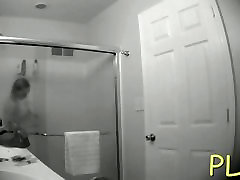 Hidden bathroom cam son daughter anal of a blonde with tiny titties
