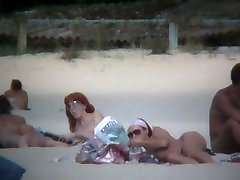 Perky breasted sweetie with a full bush followed on a thai ladyboys aor beach