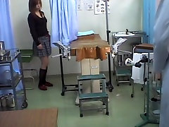 Girl gets strong orgasm on medical voyeur camera