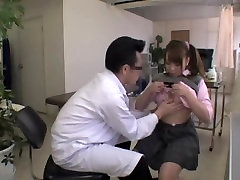 Jap schoolgirl gets some fingering during her asian fat cute exam