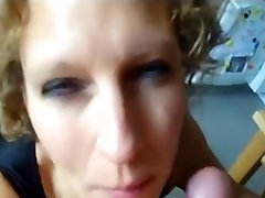Hirsute haired golden-haired cock sucker