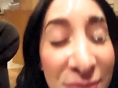 Adorable black haired honey gives the perfect blow son fuck his helpness mom job