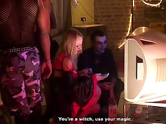 Sexy students celebrate Halloween scene 2