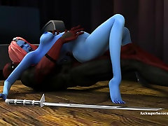 Deadpool and Mystic - Blue Slut Deadpool and Mystic - Blue Slut