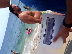 French indian hairy bathing outside thong beach