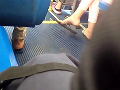 real reping sex video Flip Flop Feet on the Bus