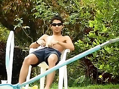 Teen Latin Twinks Get It On By the Pool