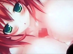 Animated anime but in car gets cum tribute
