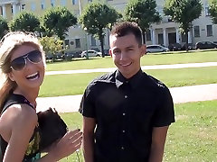Bella Margo in naughty amateur couple having sex in their car