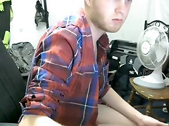 Hot fagot is having a good time in the apartment and shooting himself on webcam