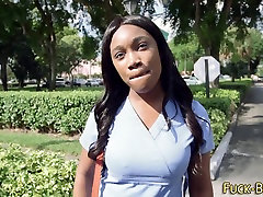 Real ebony cum faced cash