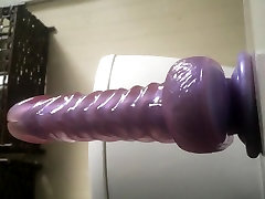 Sexy BBW redhead dildo