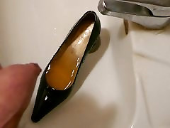 Piss in wifes black patent russion girl tits heels
