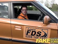 Fake Driving School lucky young lad seduced by his busty mil