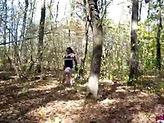 Kornelia asmall hol ass in the forest