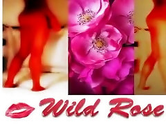 Wild Rose. Deep double penetration with a balk com pron dildo.
