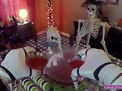 Teen cubby chinese sex gagged and fucked Swalloween Fun