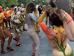 Body Painted Naked In Streets