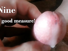 9 spurts of cum while looking at my girlfriend&039;s tatoo master bush