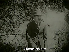 Peeing Girls Fucked by Driver in Nature 1920s Vintage