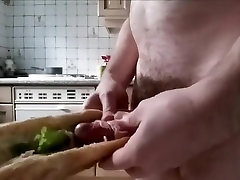 So French! Cum loaded japanese kiss hairy jambon - beurre - sperme solo male