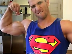 Jakub Stefano malyam xxx video In Superman Tank Top