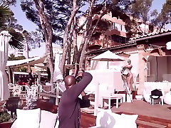 Miceala Schafar behind the Nude judith hamilton lesbian in Mallorca