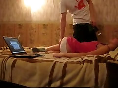 Teen couple homemade jack solo video