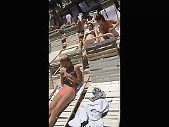 Nude Amateur Couple Filmed on Hidden Voyeur Camera at Beach